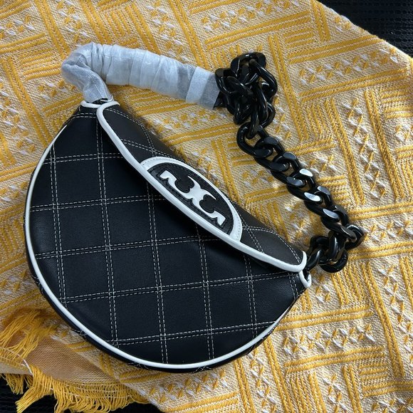 Tory Burch Handbags - NEW TORY BURCH MINI FLEMING SOFT CRESCENT BAG